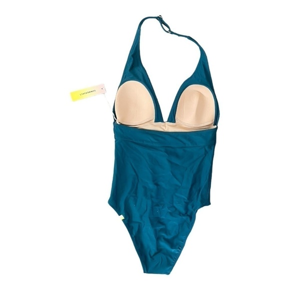 New! summersalt Halter V One Piece Swimsuit Zen - Picture 2 of 9
